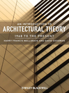 An Introduction to Architectural Theory (eBook): 1968 to the Present